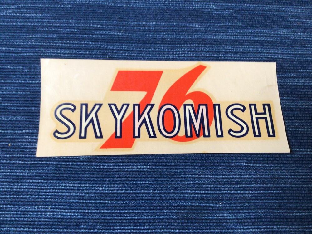 VTG Union 76 Oil Skykomish Washington Gas Station Water Decal Travel Souvenir
